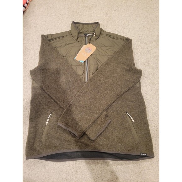 NWT Prana IncrediWool 1/2 Zip Sweater Pullover Men's XL Slate Green Heather - Picture 4 of 9